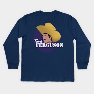 Turd Ferguson Head Vector Kids Long Sleeve T-Shirt